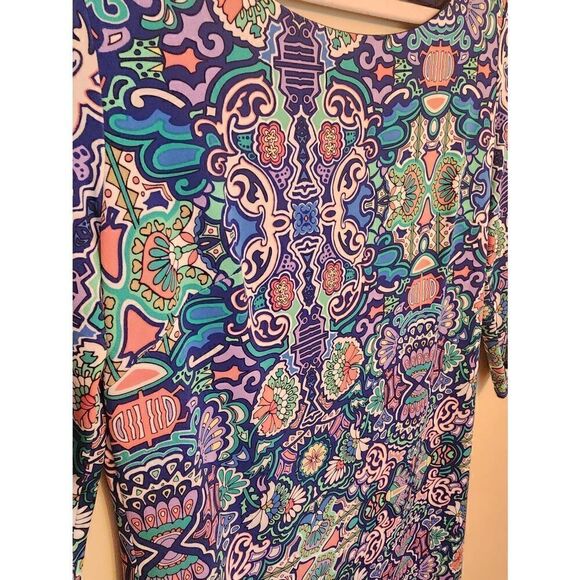 Laundry by Shelli Segal vibrant lined dress with cutout back size xs - Picture 3 of 8